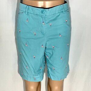 Talbots 8 Petite Flamingo The Perfect Short Womens Bermuda